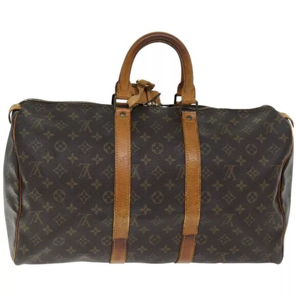 LOUIS VUITTON Monogram Keepall 45 Boston Bag M41428 LV Auth 74369 - Picture 2 of 9